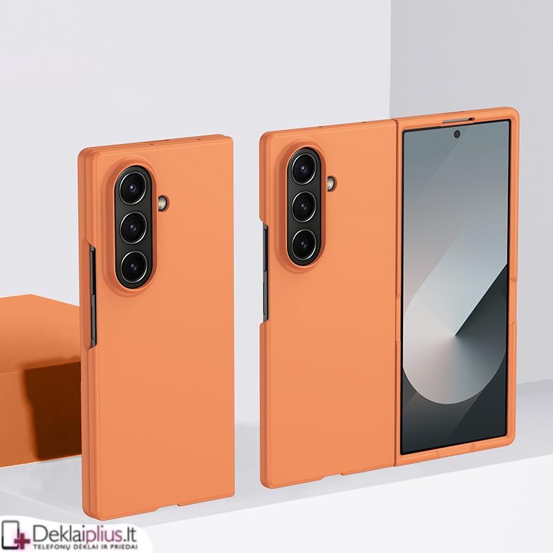 Plastikinis ploniausias dėklas - oranžinis (Samsung Galaxy Z Fold 8 Ultra) Plastikinis ploniausias dėklas - oranžinis (Samsung Galaxy Z Fold 8 Ultra)